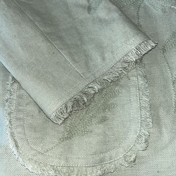 Carole Little Vintage Womens Size 1X Embroidered Jacket with Fringe Detail Sage - Picture 13 of 13